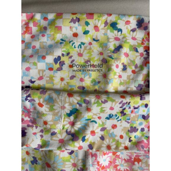 Fabletics/Powerhold Patch Daisy Floral Leggings Women Medium - Picture 10 of 12